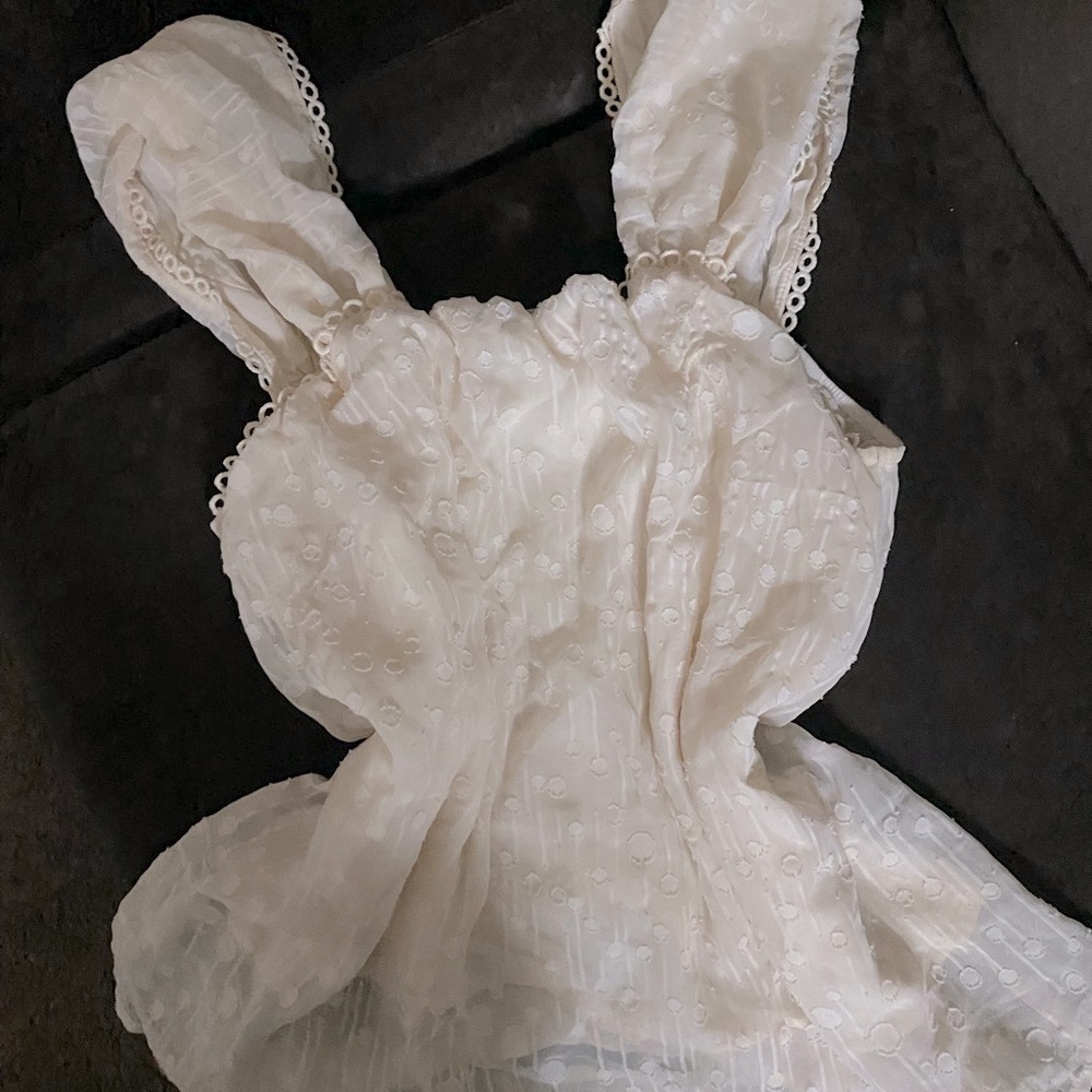 Cream color baby doll top